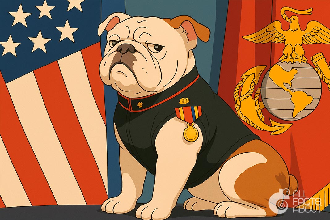 The English Bulldog serves as the official mascot of the U.S. Marine Corps. English Bulldog — official mascot of the Marine Corps (USMC)