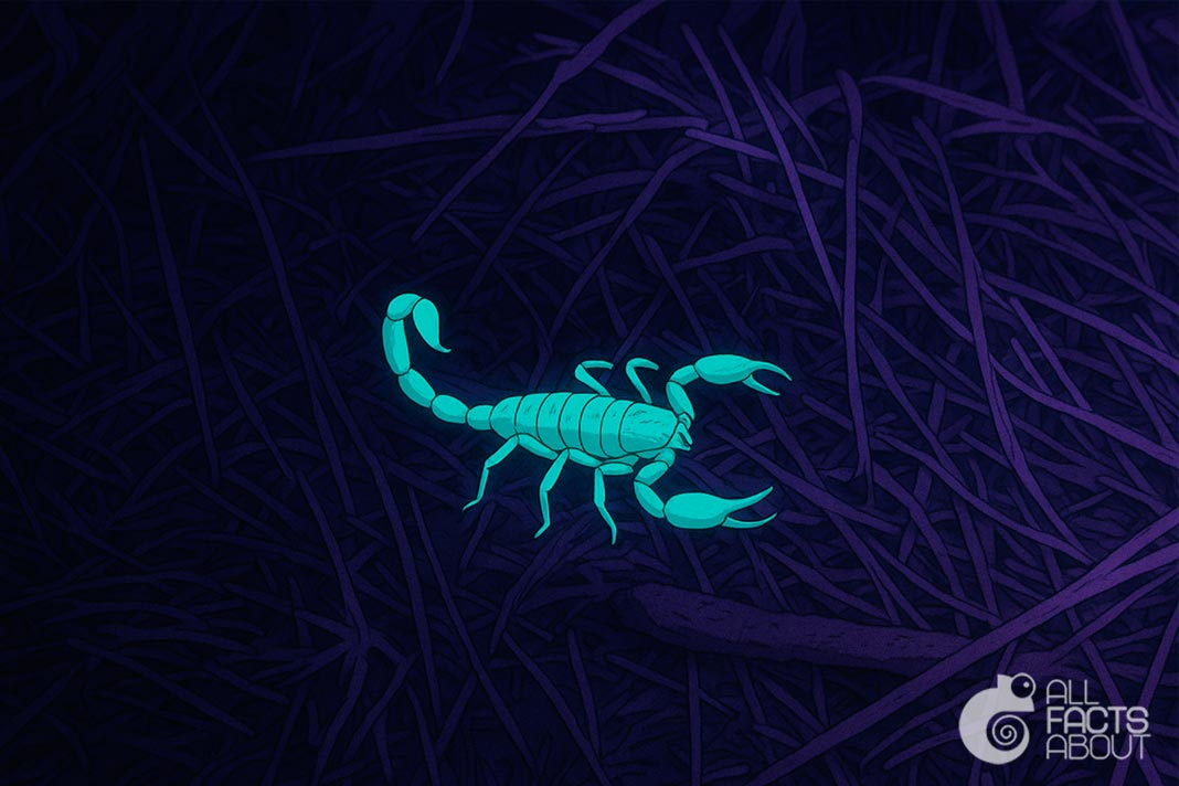 When exposed to UV light, scorpions emit an eerie glow. Scorpions glow with an eerie light when exposed to ultraviolet (UV) light.