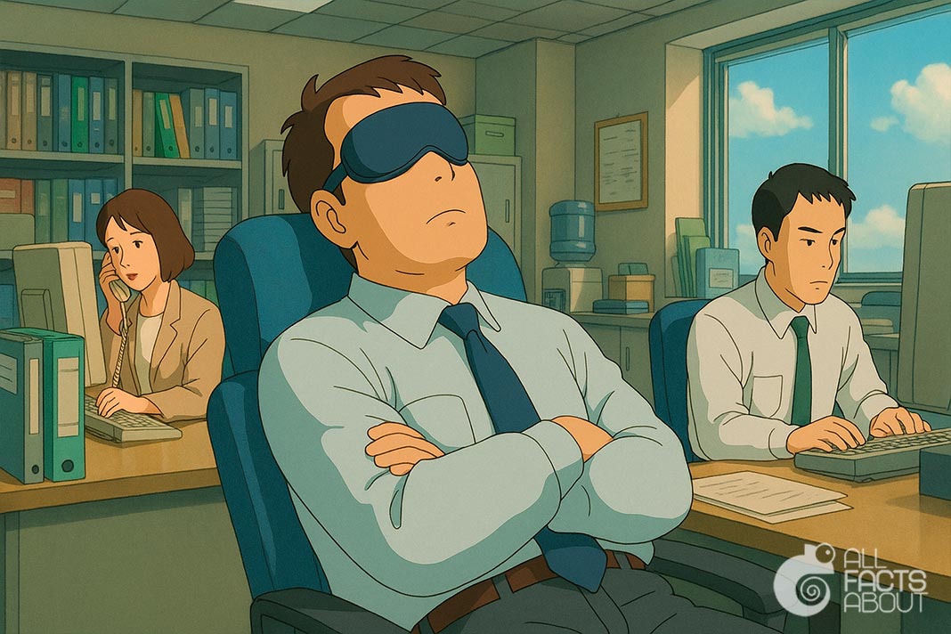 Inemuri – a Japanese custom of short naps in public, on transit or work. Inemuri – short public nap in Japan.