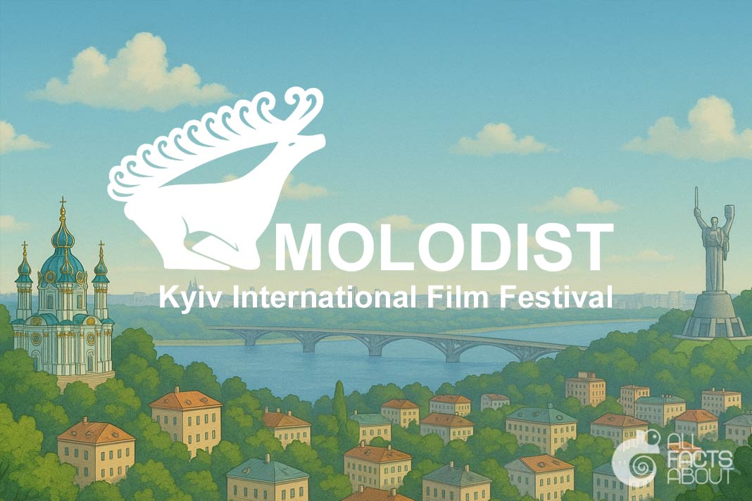 Logo of the Molodist Kyiv International Film Festival Official logo of the Molodist Kyiv International Film Festival, the largest and oldest film festival in Ukraine, held annually in October