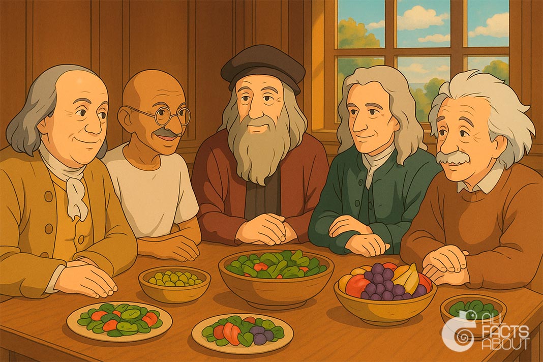 Renowned minds who chose a vegetarian lifestyle. Historical figures who embraced vegetarianism.